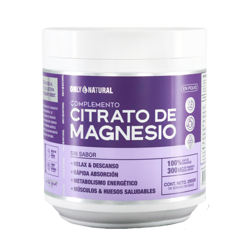 Citrato de Magnesio en Polvo Only Naturall