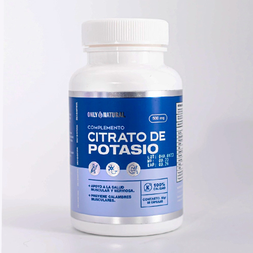 Citrato de Potasio Capsulas Only Natural