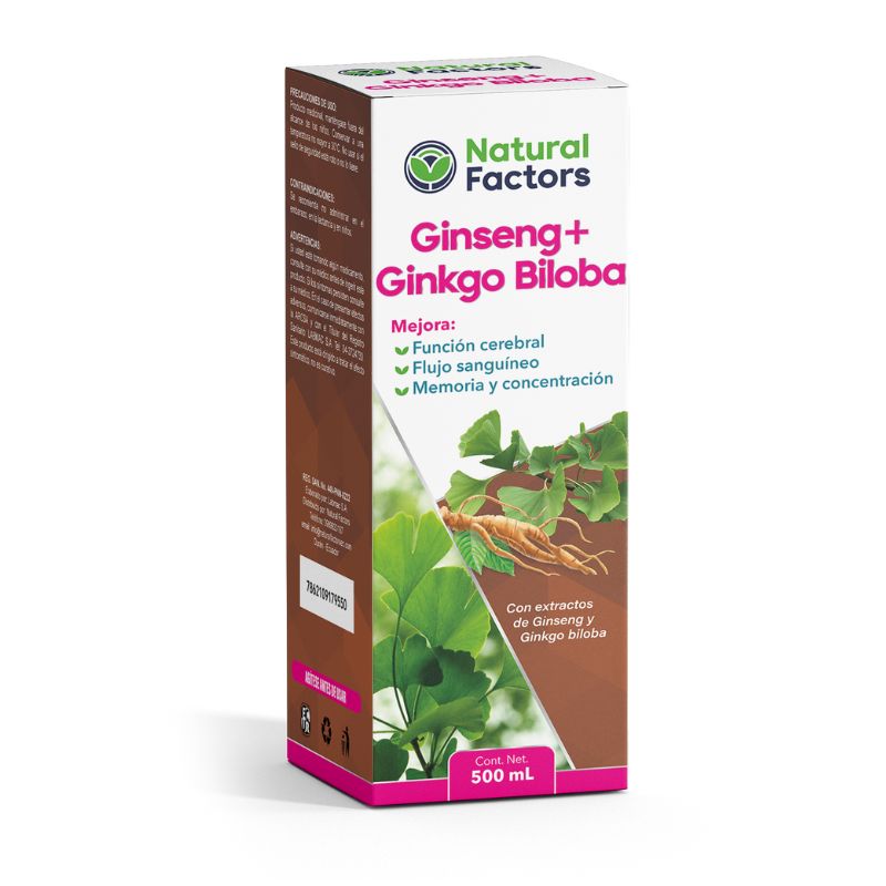 Ginseng + Ginkgo Biloba Jarabe