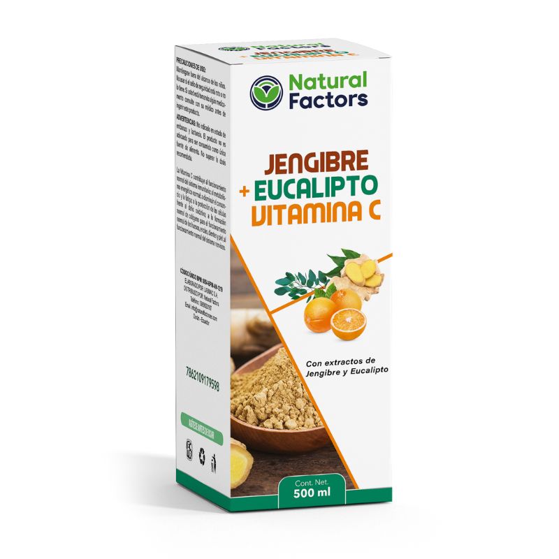 Jengibre + Eucalipto + Vitamina C Jarabe