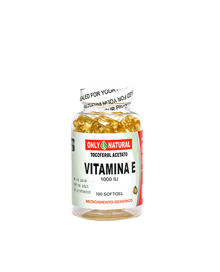 Vitamina E 1000 IU Only Natural (100 capsulas)