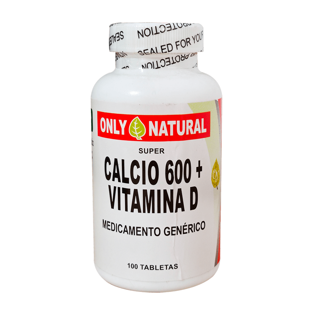 Calcio 600+ Vitamina D Tabletas
